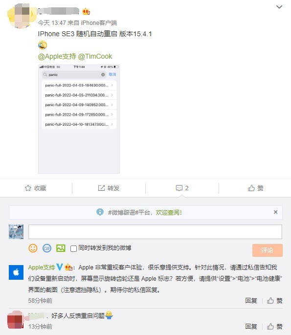 五常苹果13维修分享iPhone SE 3重启死机怎么办 