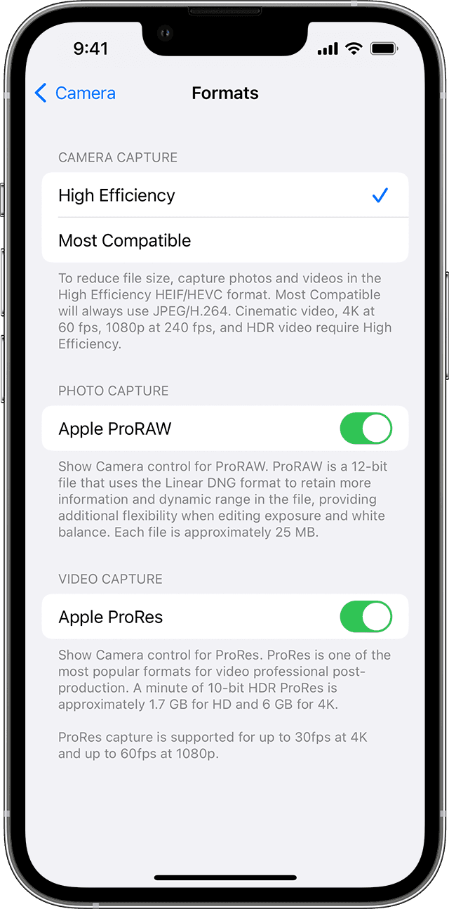 五常苹果13维修分享如何在 iPhone 13 Pro 机型中拍摄和管理 ProRes 视频 